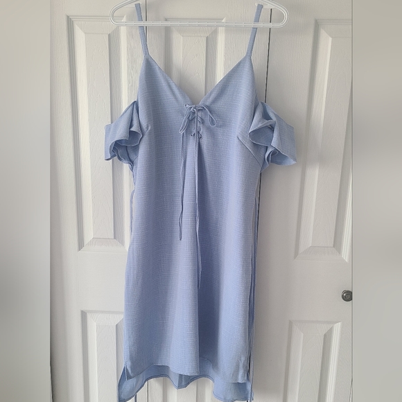 Angeleye Dresses & Skirts - Angeleye Blue Strap/Off-Shoulder Dress